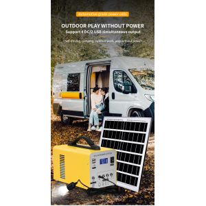 140W USB Type-c DC AC Lithium Battery Bank Portable Power Station For TV Camping