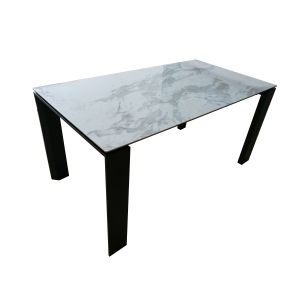 1500mm Customized Size Ceramic Top Dining Room Table Stain Resistant KD