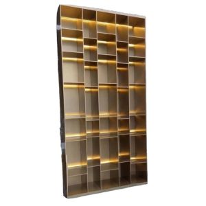 Bookshelf Separator Metal Decor Shelf Living Room Metal Shelf Divider
