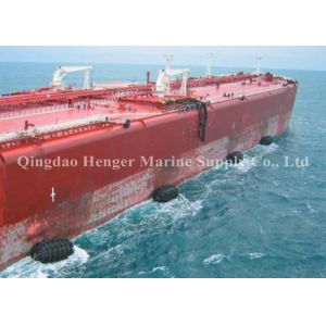 Customized Size Marine Rubber Fender Corrosion Resistant With Chain Net