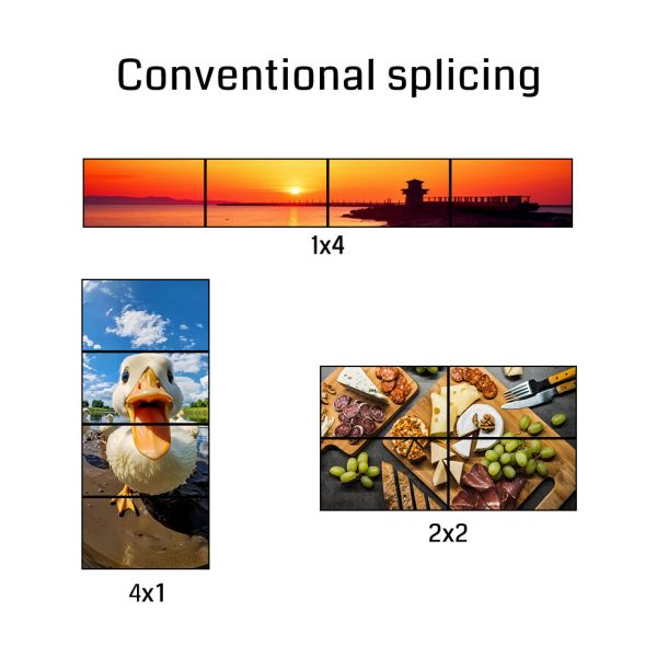 4K60 Video Wall Controller with 10-Layer Overlay and 4-Screen Splicing Magic Control Device