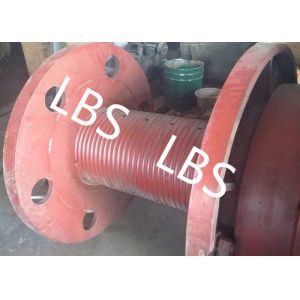 3000m Rope Capacity Wire Rope Winch Drum With Helix Groove