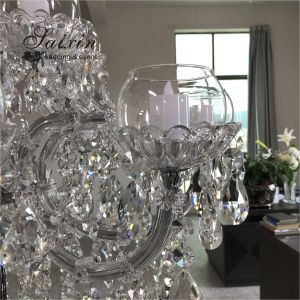 ZT-325 Gorgeous wedding table decoration crystal candle chandeliers
