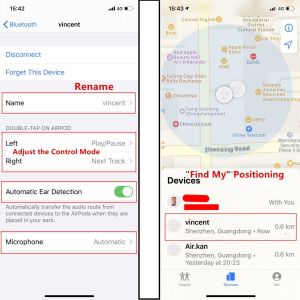 I500 PRO Tws Support Rename/GPS Positioning Airoha 1536 Air 2 1: 1 H1 Chip