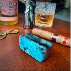 Cheap Blue Emerald Marble Cigar Rest Natural With Luxury Design Scratchproof for sale