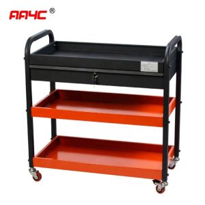 2 Layers Tool Box Roller Cabinet Chest Rolling
