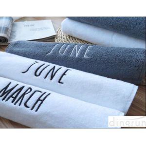 Comfortable Organic Cotton Bath Towels Non Toxic Reactive Printing Style