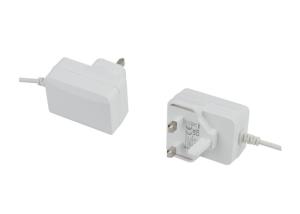 China 30W Interchangeable Plug Power Adapter 1A Ac Inlet Male OD5.5mm*ID2.1mm*L10mm Dc Connector on sale