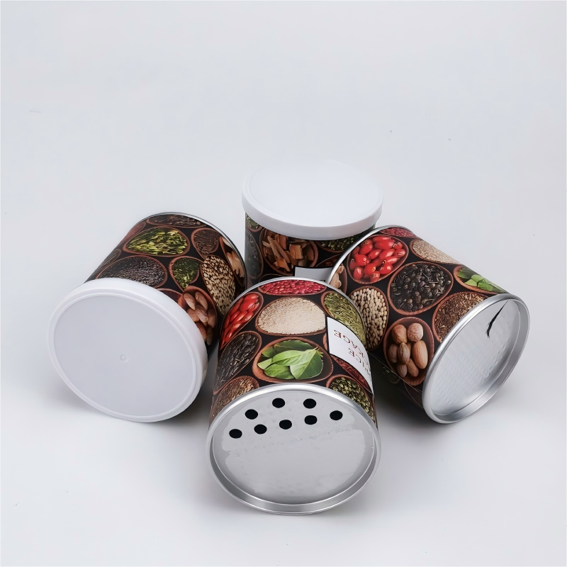 Custom spice bottle cap cardboard spice jar paper jar packaging, recyclable