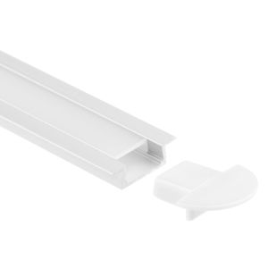 Anodized Recessed LED Strip Lighting Channel 6063 Aluminium Alloy Extrusion