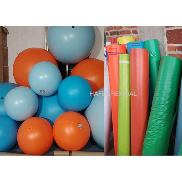 60cm 1m Fully Printed Inflatable Green Sky Blue Flashing Interactive Balloon Light