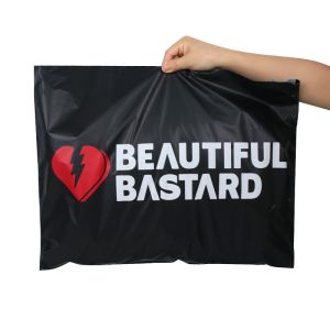 China Black Waterproof Mailing Bags Biodegradable PLA PBAT Bag Customized on sale