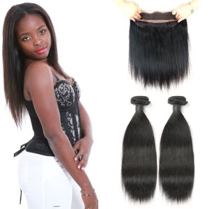 China Raw 360 Lace Frontal Closure , Natural Black 360 Lace Frontal Human Hair on sale