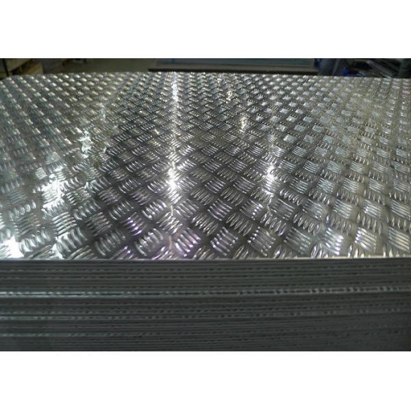 5 Bar Aluminium Checker Plate / Aluminum Sheet Coil 0.2mm -10.0mm Thickness