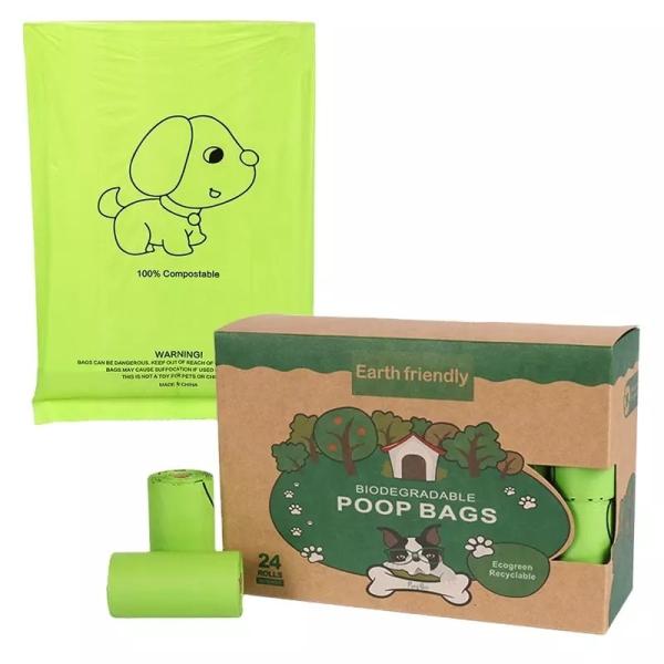 Sustainable Custom Printed Biodegradable Small Trash Bags Compostable Cat Poop