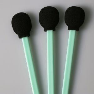 China Round Head TX708 125mm Black Head Industrial Cleaning Foam Swabs on sale