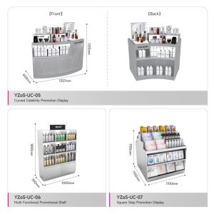 Grey Washbasin Experience Desk With Handwashing Stand For Skincare Store Display