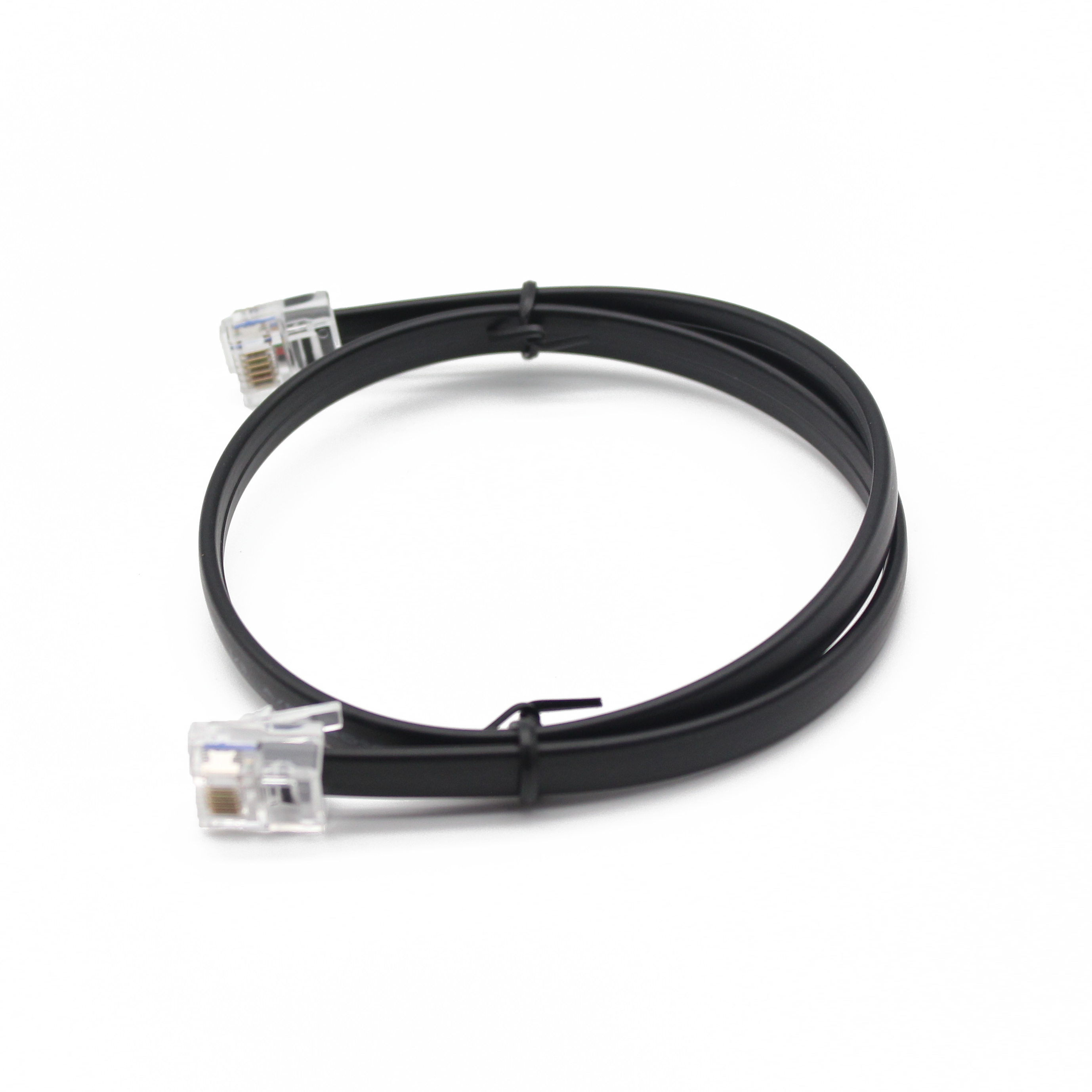 RJ12 Pure Copper Multi-strand Number Control Flat Telephone Line RJ12 Data 6