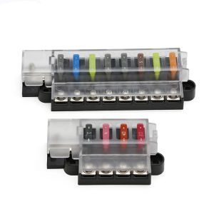 Fuse Box 4 8 Way 12V Auto Marine ATC / ATO Blade ST Fuse Block Holder with Cover