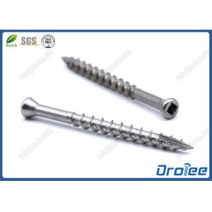 304/316 Stainless Steel Trim Head Deck Screws, Square Drive, Type 17 Auger Point