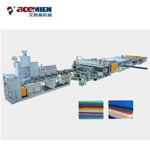 Plastic Corrugated Box PP Hollow Sheet Extrusion Line High Efficiency Durable