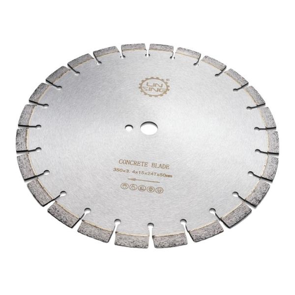 350mm Concrete Laser Welded Diamond Saw Blade for Cutting Concrete 24Z No