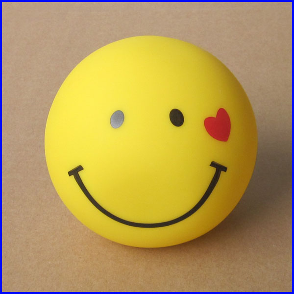 Cartoon PVC smiling face coin boxes , money box toys for saving coines