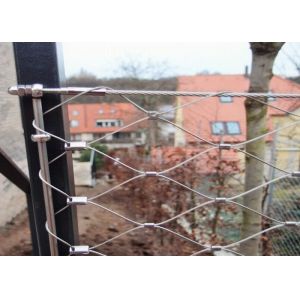 Stainless Steel Balustrade Wire Mesh For Infill Panels And Railings Application