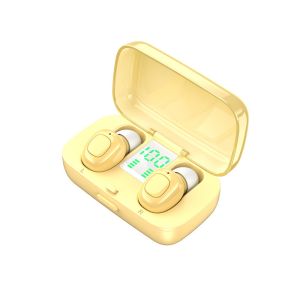 OEM Custom TWS 5.0 Bluetooth Headphone with LCD Display Wireless Noise