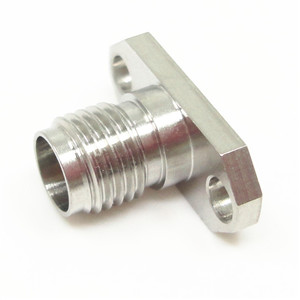 Nickel Plated 2.92mm K Female 2 holes Flange Mount Screw (MMW)Millimeter Wave Connector