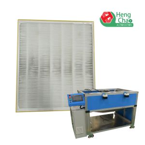 Auto Trimmer HEPA Filter Making Machine L600mm Aluminum Alloy Profile