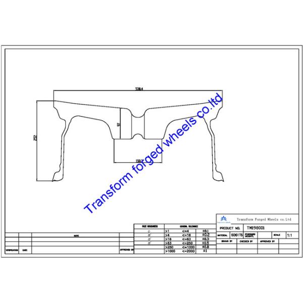 TM198001 19X8 inches forged wheels monoblock wheels blanks Dimple style barrel