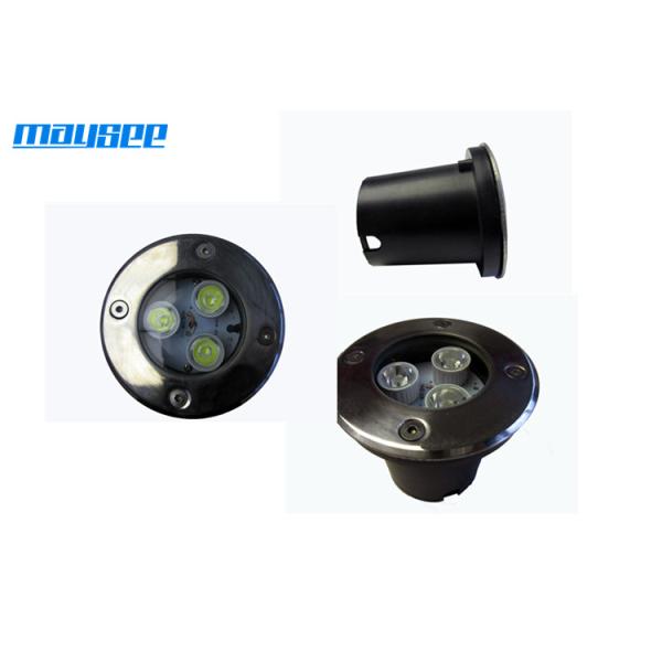 Quality High Power Round LED Inground Pool Lights 3x1w with Stainless Steel Top Cover wholesale