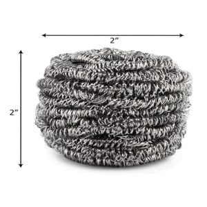 Strong Cleaning Stainless Steel Sponge Scrubber 10g For Plate / Removing Rust