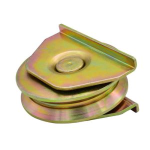 Sliding gate roller GW615 Y Groove，Galvanized, Iron, Single bearing