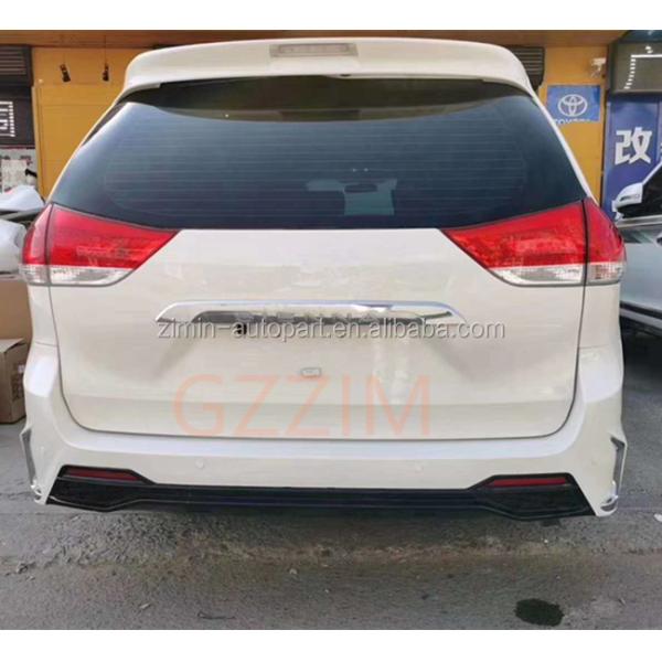 other auto parts front and rear lm style body kit with hood for toyota sienna 2011-2020