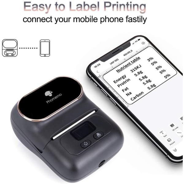 Transparent Decal Waybill Sticker Label M110 Thermal POS Printer Max. Resolution 203pdi