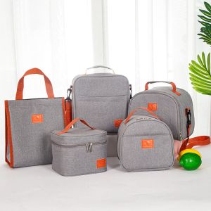 China Customized Various Shape Portable Lunch Bag Food Thermal Box Durable Waterproof Office Cooler Lunchbox With Shoulder Strap on sale