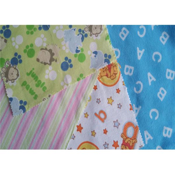 Quality Fire Resistant Printed Cotton Flannel Material Double Sided Twill Style wholesale