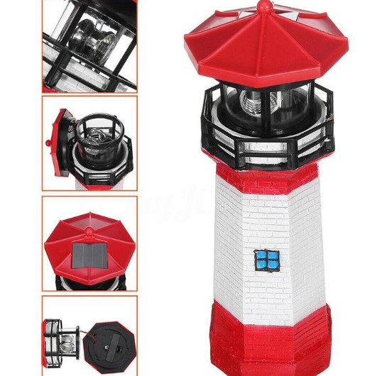 Quality 1.2V 0.03W Garden Lighthouse Rotating Light wholesale