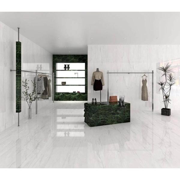 Polished Glazed Porcelain Tile 1200x1800mm Carrara Antibacterial