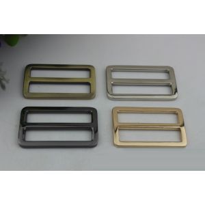 Factory outlets gunmetal zinc alloy 37 mm adjustable slide buckles for handbag