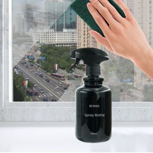 500ml black/white/yellow cylindrical smooth with black/white spray for spray