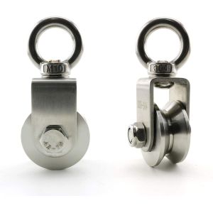 China Stainless Steel Lifting Rope Pulley Heavy Duty Single Wheel on sale