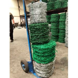 China Bulk Packing Galvanised Single Strand  Barbed Fencing Wire 12x12 on sale