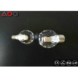 6000k 4.3w Crystal Led Candle 80ra 430lm Ip20 High Sensitivity With E27 Base