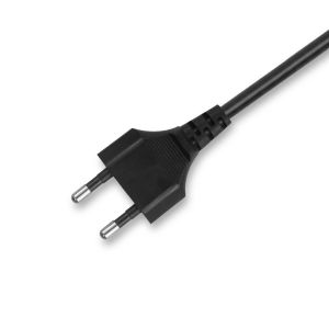 European 2 Pin Plug Power Supply Cable Cord PVC Material With C7 Connector