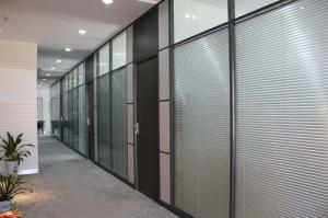 China Decorative Aluminum Glass Office Partitions Office Glass Partition Walls on sale