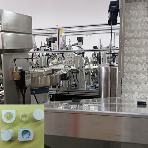 10-cavity automated milk cap helicap assembly machine, stable operation,