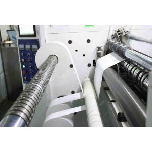 Jumbo Thermal Printing Paper Roll , Self Adhesive Glossy Paper Roll